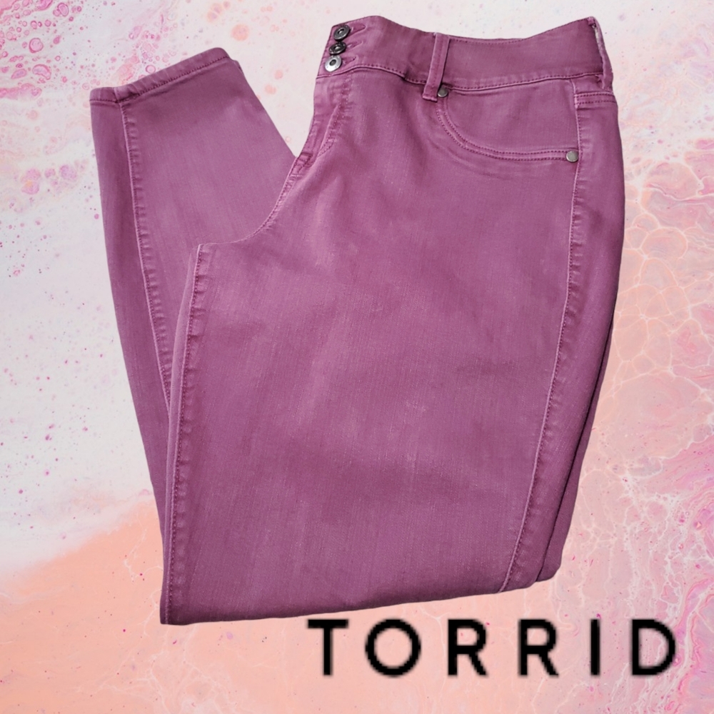 Torrid Denim Soft Plum Jeggings 18R💜